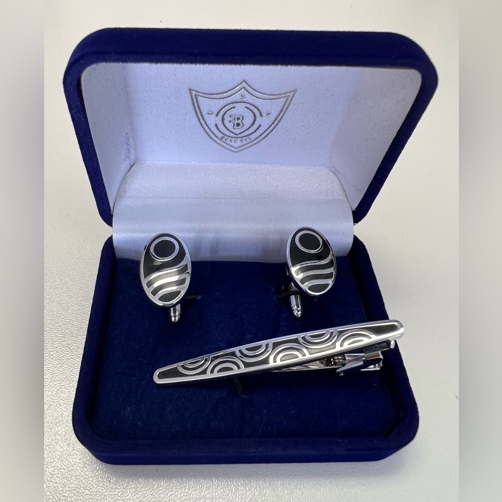 Men’s Cuff Link and Tie clip Sets